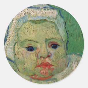 Baby Marcelle Roulin door Vincent van Gogh Ronde Sticker