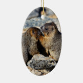 Baby Marmots Keramisch Ornament (Rechts)