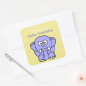 Baby Mason Jar Sticker - Geel Paars (Envelop)
