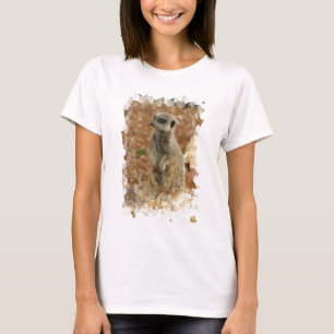 Baby Meerkat Dames uitgerust met T-Shirt