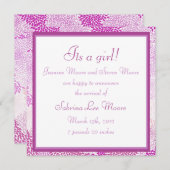 Baby (Meisje) Aankondiging (Voorkant / Achterkant)