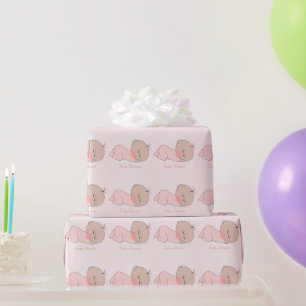 Baby Meisje Baby shower Cadeaupapier