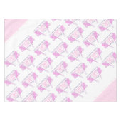 Baby meisje baby shower olifant tafelkleed (Voorkant (Horizontaal))