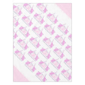 Baby meisje baby shower olifant tafelkleed (Voorkant)