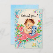  baby meisje "dank je" Kaarten (Voorkant / Achterkant)