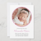 Baby Meisje Eenvoudig Pasgeboren Fotoscript Bloeme (Voorkant)