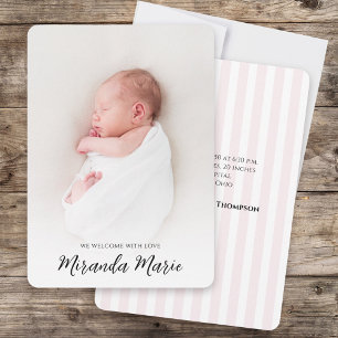 Baby Meisje Eenvoudige Overlay Tekst Elegante Typo