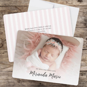 Baby Meisje Eenvoudige Overlay Tekst Elegante Typo