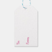 Baby Meisje en haar Teddy Beer | Het is een meisje Cadeaulabel (Achterkant)