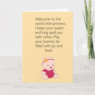 Baby meisje Gefeliciteerd kaart