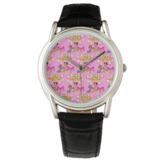 Baby Meisje in Roze Horloge