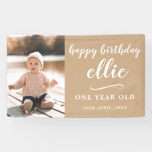 Baby Meisje Jongen Verjaardag Muur Decoratie Custo Spandoek