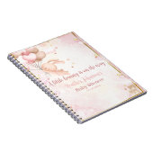 Baby Meisje Konijn Baby Shower Notitieboek (Rechterzijde)