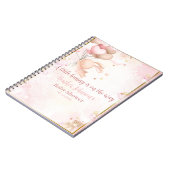 Baby Meisje Konijn Baby Shower Notitieboek (Linkerzijde)