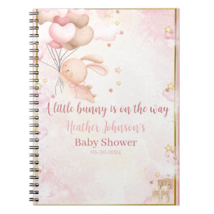 Baby Meisje Konijn Baby Shower Notitieboek