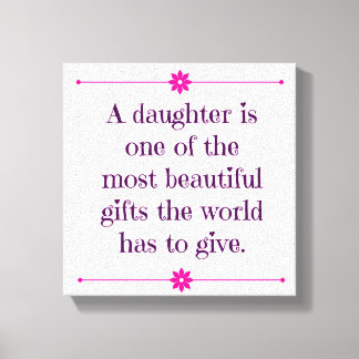 Baby Meisje Kwekerij Canvas Art Quote Baby Meisje  Afdruk