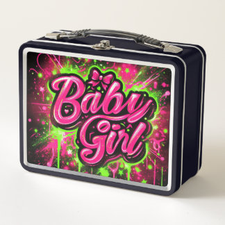 Baby Meisje Metalen Lunchbox