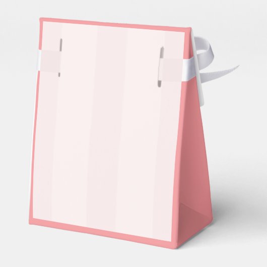 Baby Meisje Roze en Gouden Babyshower Uitnodiging Bedankdoosjes (Achterkant)