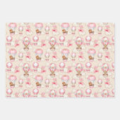 Baby meisje waterverf inpakpapier (Voorkant)