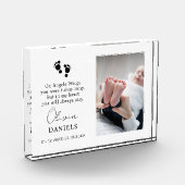 Baby Memorial Baby Verlies Memorial Gift Sympathie Fotoblokken (Links)