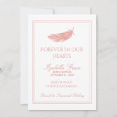 Baby Memorial Forever in ons hart | Roze doether Aankondiging (Voorkant)