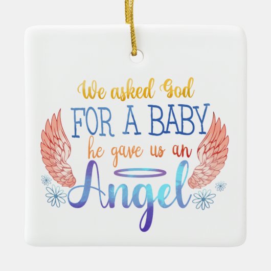 Baby Memorial Keramisch Ornament (Voorkant)