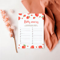 Baby Memory Game Kaart, Berry Sweet Baby shower