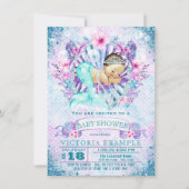 Baby Mermaid Baby Shower Invitations (Devant)