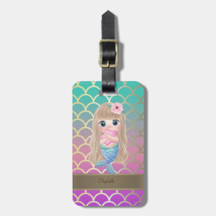 Baby Mermaid Ombre Mermaid Tail Scales Bagagelabel