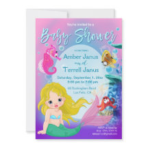 Baby Mermaid Underwater Fantasy Baby shower