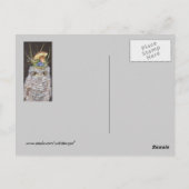 baby met bosbessen en paddenstoelenpet briefkaart (Achterkant)