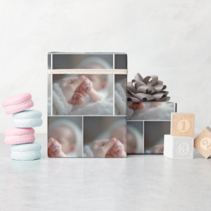 Baby met een volwassen hand cadeaupapier