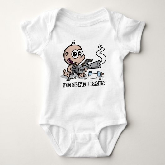 Baby met gordelvoer romper (Voorkant)
