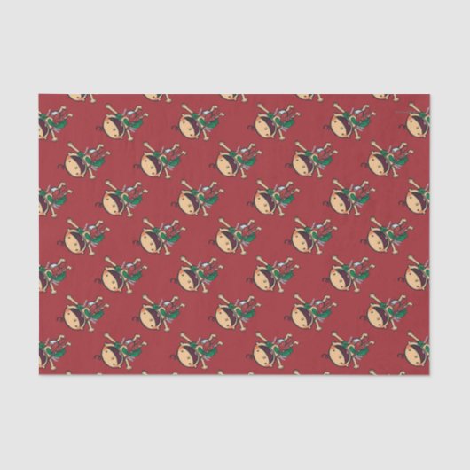 Baby met kerstcadeautjes tissuepapier (Voorkant)