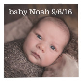 Baby Mijlpalen Fotokubus (Voorkant)