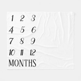 Baby Mijlsteen Blanket Fleece Deken