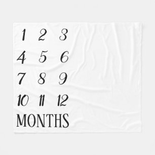 Baby Mijlsteen Blanket Fleece Deken