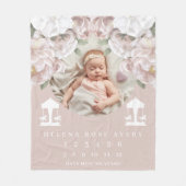 Baby Milestone Blanket Carousel Fleece Deken (Voorkant)