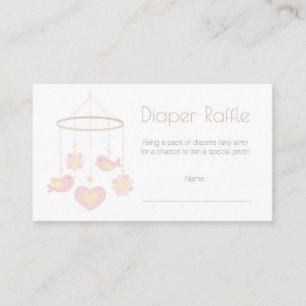 Baby Mobiele Luier Raffle Informatiekaartje