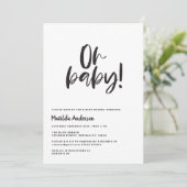 Baby! modern zwart, wit en groen (Staand voorkant)