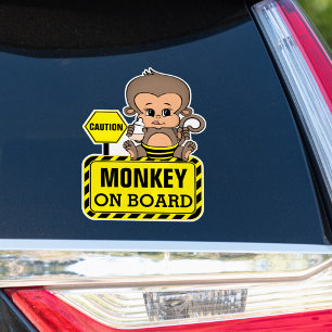 Baby Monkey Baby Aan boord Auto Sticker