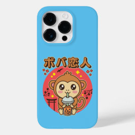 Baby Monkey Boba Tea Schattige Kawaii Iced Tea Lov Case-Mate iPhone 14 Pro Hoesje