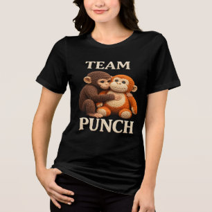 Baby Monkey Punch Haakpatroon Cute Amigurumi Tri-Blend Shirt