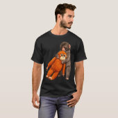 Baby monkey punch hugging t-shirt (Voorkant volledig)