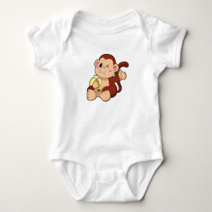 Baby Monkey with Banana Romper