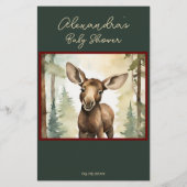 Baby Moose Baby Predictions Carte de conseil (Dos)