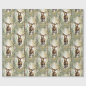 Baby Moose Cadeaupapier (Vlak)