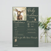 Baby Moose Neutral Baby Predictions Carte de conse (Debout devant)