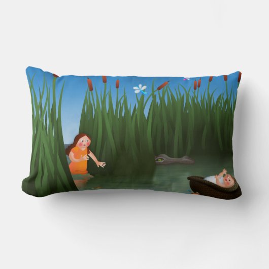 Baby Moses Passover Cartoon Kussen (Voorkant)