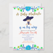 Baby Muchacho Fiesta Baby shower Invitation (Devant)
